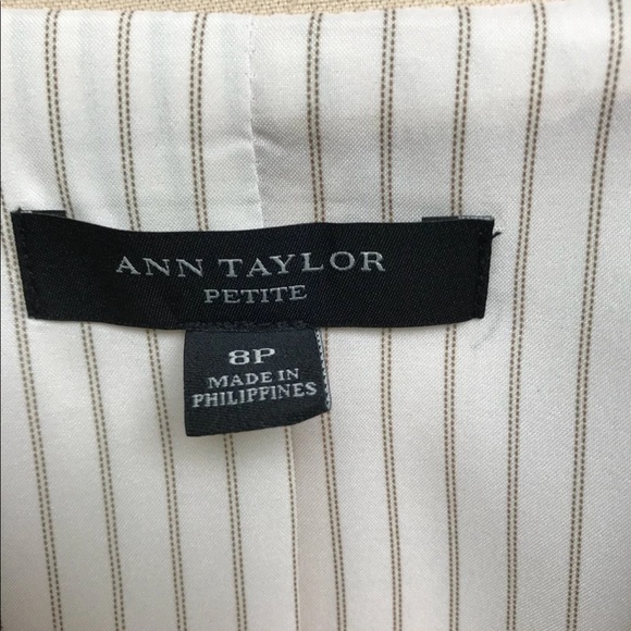 Ann Taylor Linen Blend Jacket - Sz. 8P - Picture 4 of 6